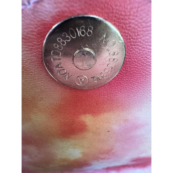 NY New York Rainbow Tie Dye Pink Rhinestone Shoulder Strap Chain Purse Handbag - Picture 9 of 11